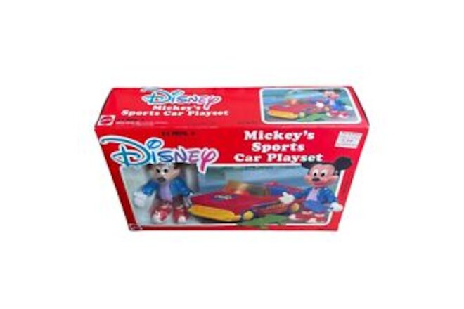 Disney Mickey’s Sports Car Playset ARCO No 6196 Vintage In Original Box 57 Chevy