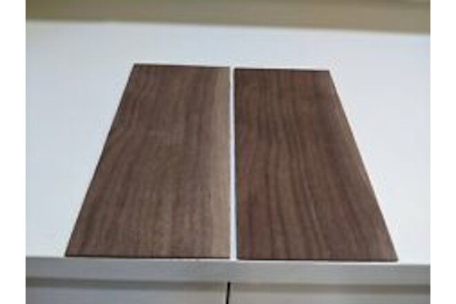 Pack of 4 Quarter cut solid walnut veneer head plate 7.75"L 3.75"W .1"Th
