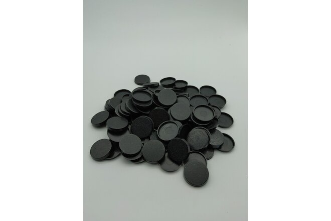 Lot Of 100 25mm Round Bases Used For Warhammer 40k + AoS Games Workshop Bitz