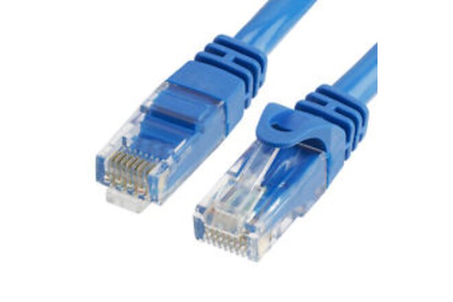 25FT Cat6 Ethernet Cable UTP LAN Network Patch Cord RJ45 Cat 6 Cable - Blue