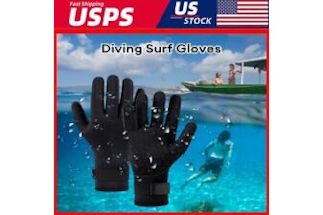 3mm Neoprene Snorkeling Gloves Non Slip Keep Warm Gloves for Diving Swimming