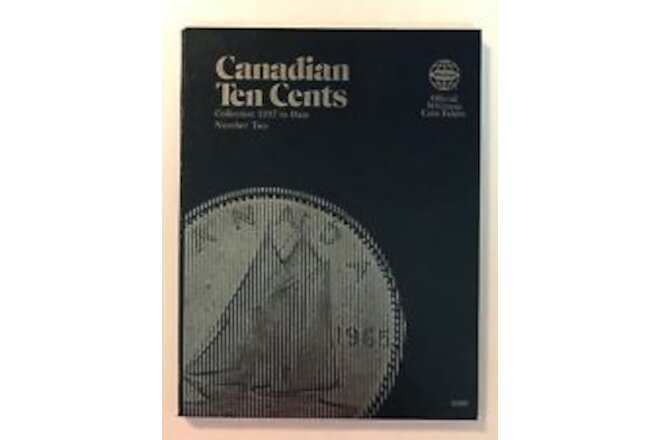 CANADIAN DIME #2 (1937-DATE) #9066  COIN FOLDER BY WHITMAN - NEW OLD STOCK
