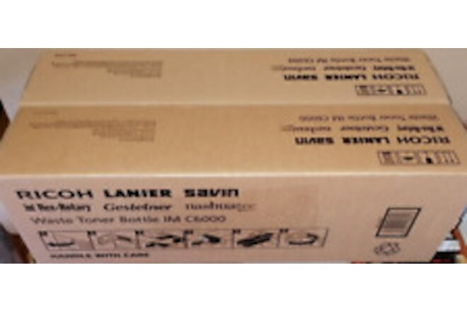 2 Boxes of Ricoh IM C6000 Waste Toner Bottles  418425 M974-84 New Genuine  NEW