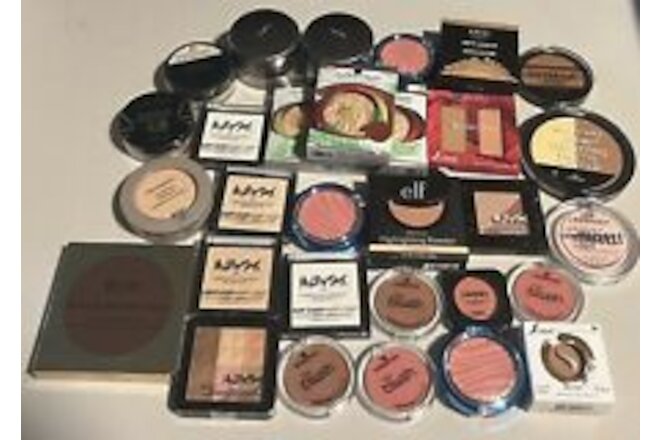 Lot of (30) Mixed Blushes, Powders, Contours, Bronzers (see description) B1