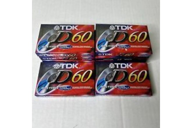 Vintage TDk 60 Cassette Tape Lot Of 8 Blank Sealed