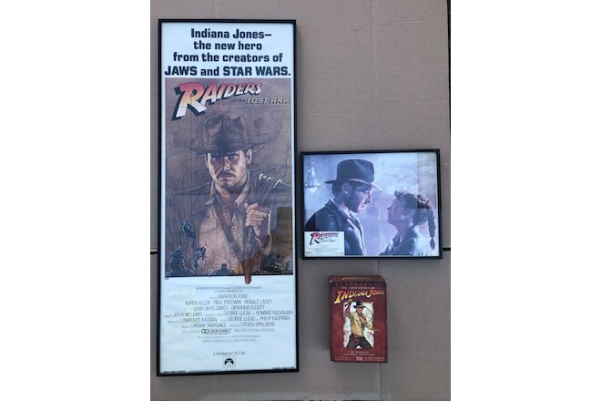 Raiders of the Lost Ark Rare Insert Poster 14x36 Lobby Card 11x14 Pre Release