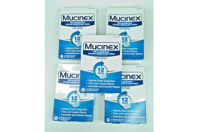 100 Count Mucinex 12-Hour 600mg Extended-Release Tablets  EXP 9/22