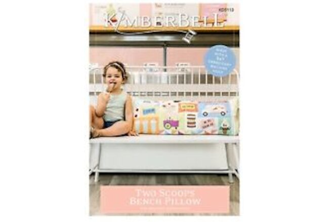 Kimberbell Two Scoops Bench Pillow For Machine Embroidery KD5113 CD Kit