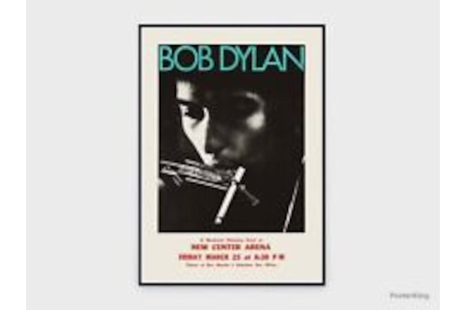 Bob Dylan New Center Arena Seattle 1966 Concert Original Vintage Poster, NoFr