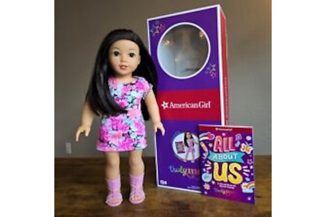 American Girl Doll Truly Me 124 Display Only Asian Straight Black Hair
