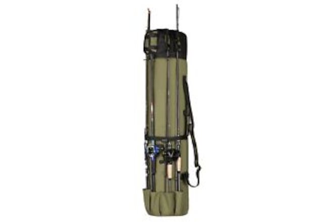 Huntvp Fishing Rod Reel Case Bag Organizer Travel Carry Case Carrier Holder P...