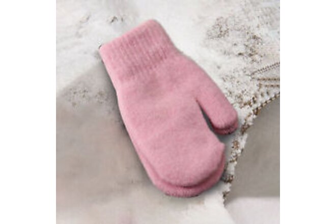 1 Pair Adults Mittens Thickened Keep Warm Cold Winter Women Gloves Comfortable