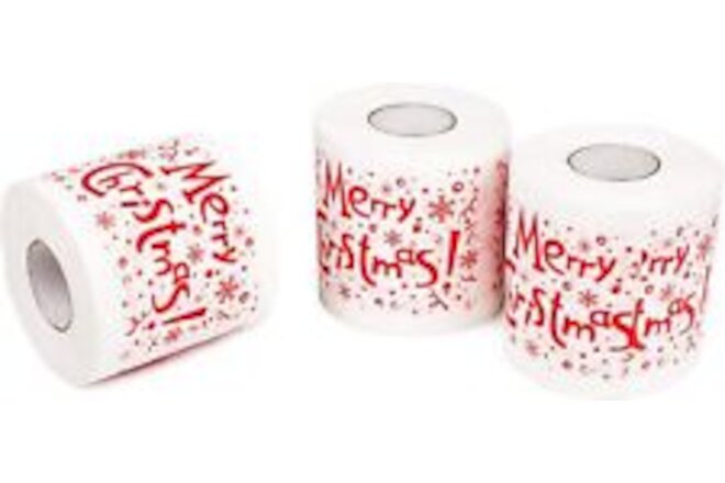 SummitLink Merry Christmas Santa Claus roll Toilet Paper 3 Count (Pack of 1)