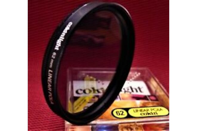 62mm Linear  Polarizer COATED Optical Filter by Cokinlight. France . NEW !