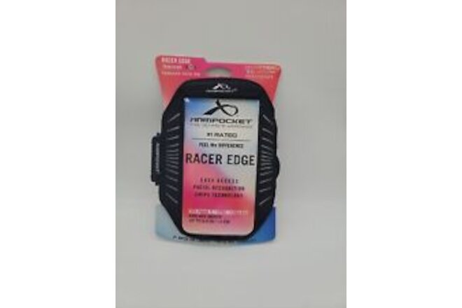Armpocket Racer Edge Armband - Medium Strap Length - Black and Sliver - NEW