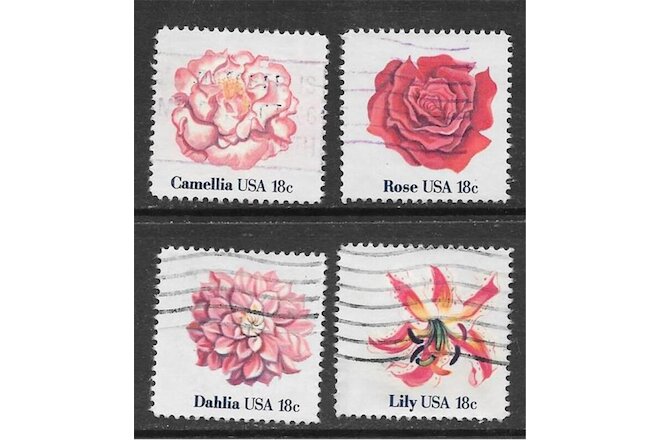 T&G STAMPS -   1876 - 1879 Flowers Used Set of 4 *ANY 4 = FREE SHIPPING*