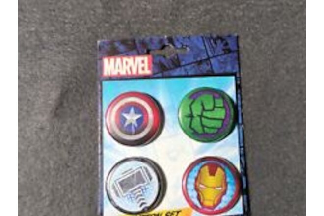 Spider-Man Four Button Set Marvel Comics New.
