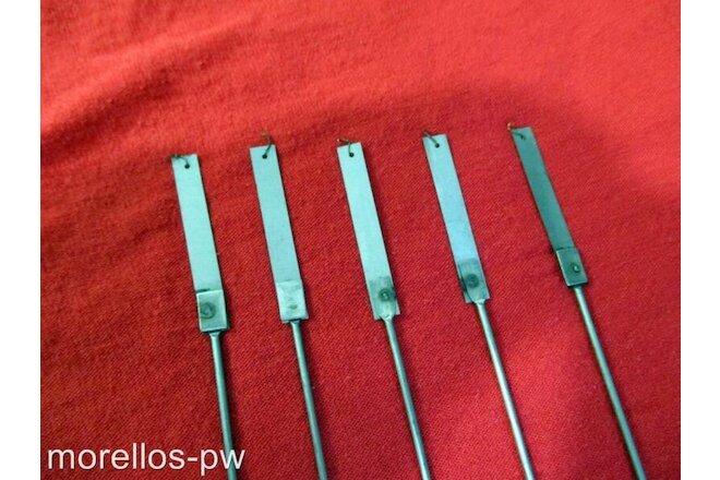 NEW PENDULUM RODS 17" LONG  5 PIECES SUSPENSION SPRING FOR MOST AMERICAN CLOCKS