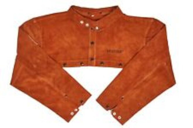 Split Cowhide Leather Welding Cape Sleeve - Superior Heat & Flame Resistance ...