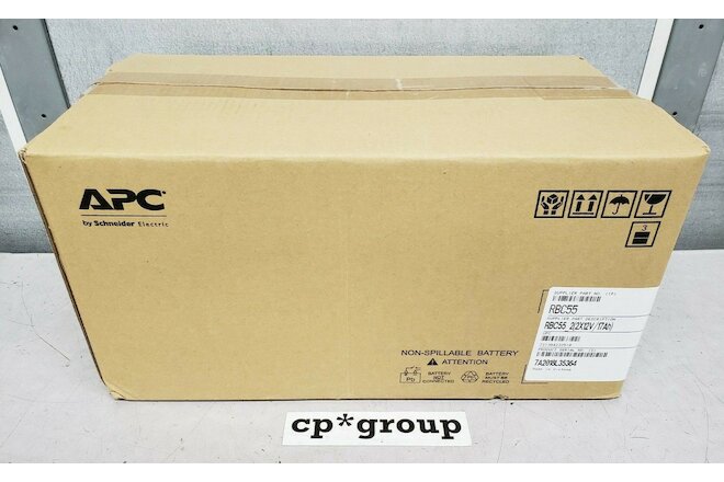 LOT OF 2 NEW Genuine APC Schneider RBC55 2x12V Replacement Battery Pack 55Retail