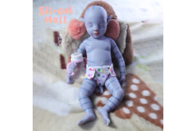 18.5" Full Body Soft Platinum Silicone Baby Dolls Handmade Reborn Arts Dolls US