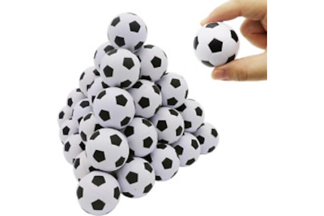 40 PCS Squishy Soccer Balls 1.6 Inch Mini Foam Soccer Stress Ball Small Sports S