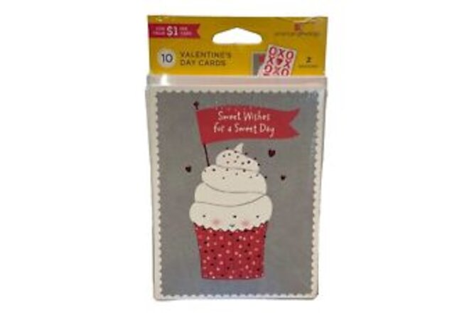 American Greetings 10 Pack Valentine’s Day Cards & Envelopes Sweet Wishes