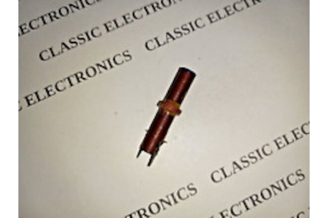 Vintage Heathkit Phenolic 86uH RF Coil Radial PCB Leads 6.1 Ohms DC Resistance