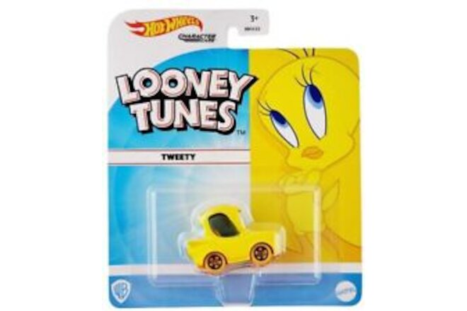 Hot Wheels Character Cars 1:64 Scale Looney Tunes (Tweety Bird 1/7) Ages 3+ NEW