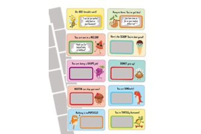 Scratch Off Pun Cards - Funny Note Cards for Kids, Blank Section to Write A M...