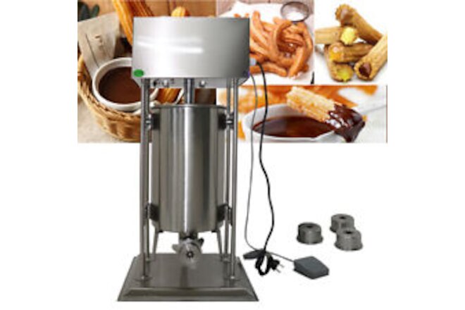 Commercial Vertical Electric Spanish Donuts Churrera Churros Maker Machine 15L