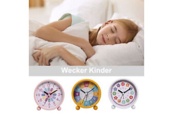 Learning Clock for Kids, Kids Wall Clocks for Bedrooms Silent Analog, for School