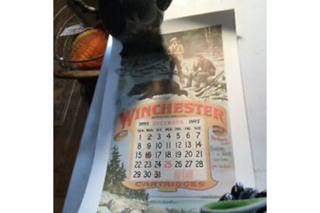 Set Of 6 Vintage Reproduction Winchester Calendars 1968