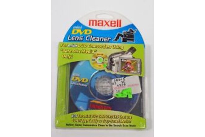 Maxell Mini-DVD Camcorder Lens Cleaning Disc Maxell MDVD-LC BRAND NEW IN PACKAGE