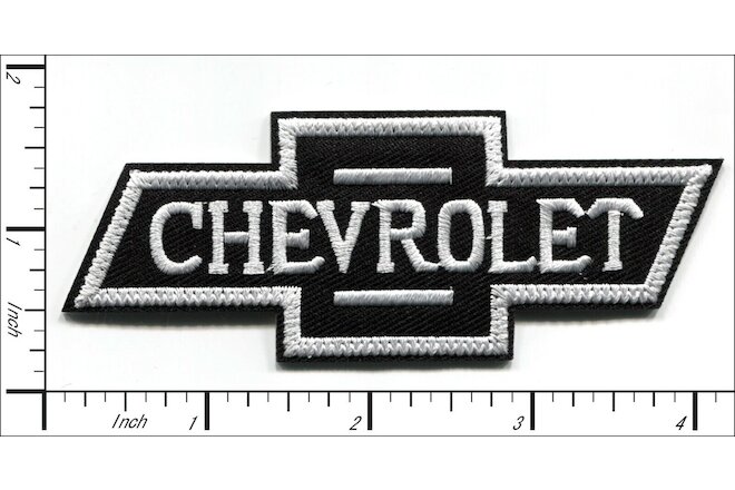 40 Pcs Embroidered Iron on patches Chevrolet Chevy B/W AP063cV1