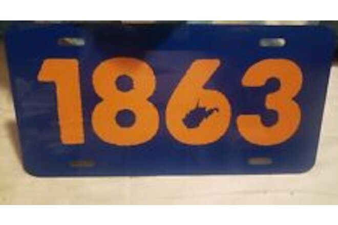 West Virginia 1863 Aluminum License Plate