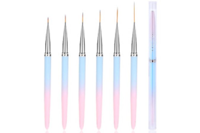 Gel Nail Polish Brushes, 5 PCS Nail Art Liner Brush Set Detail Thin Nail Art Pol
