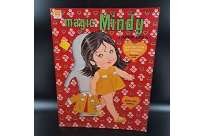Vintage MAGIC MINDY Paper Dolls Book Whitman c1970 Complete Uncut #1991:69