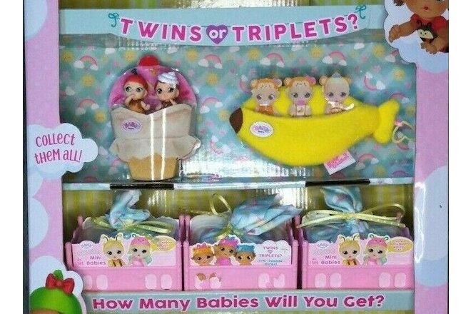 BABY born SURPRISE *3 Pack* Mini Babies Twins or Triplets Dolls ~Series 1