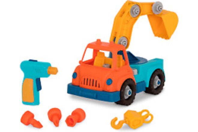 - Wonder Wheels- Take-Apart Crane Truck – Toy Crane Truck with Drill for Kids...