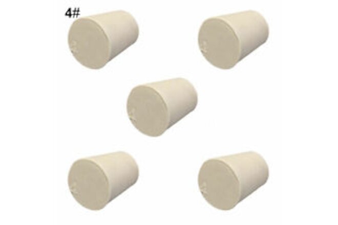 5Pcs Solid Rubber Stoppers Plug Bungs Laboratory Bottle Tube Sealed Lid Corks 56