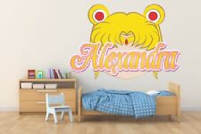 Wall Decal Animation Series Stickers Kids Art Décor Bedroom Custom Name W-41
