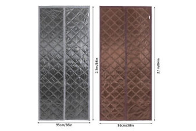 Insulated Door Curtain, Thermal Magnetic Self-Sealing Door Screen Winter Stop