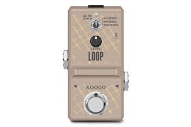 Koogo Loop Station Looper Effects Pedal Unlimited Overdubs 10 Minutes of Looping
