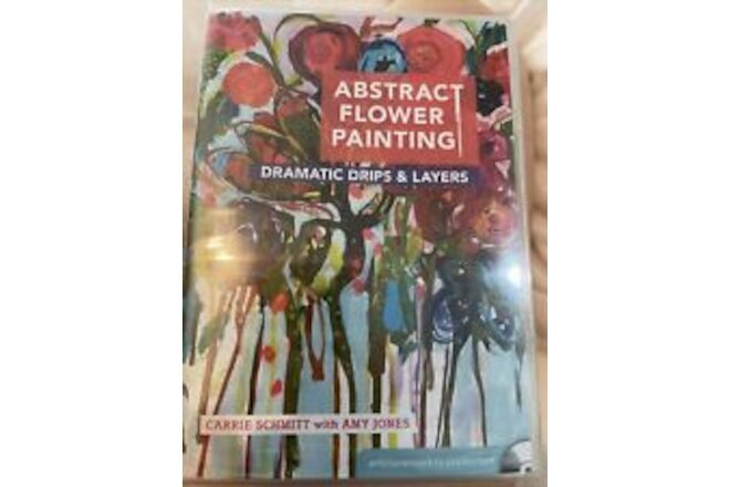 NWT NEW  Abstract Flower Painting: Dramatic Drips and Layers DVD