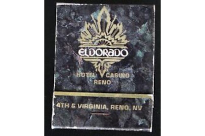 Eldorado Hotel and Casino Reno Nevada MatchBook Unused Unstruck Complete Vintage