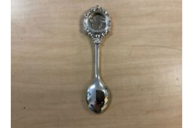 Vintage Souvenir Collector Spoon with Uncirculated Nevada State Quarter
