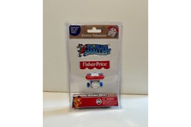 World's Smallest Fisher-Price CHATTER TELEPHONE - Brand New In Original Package