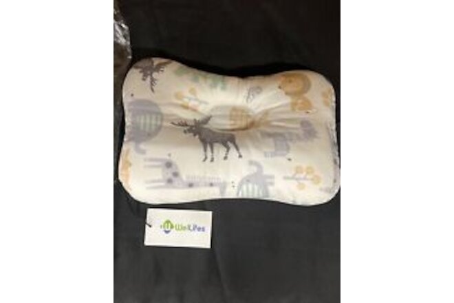 New in package Baby pillow Organic Cotton Toddler Pillow animals welslife