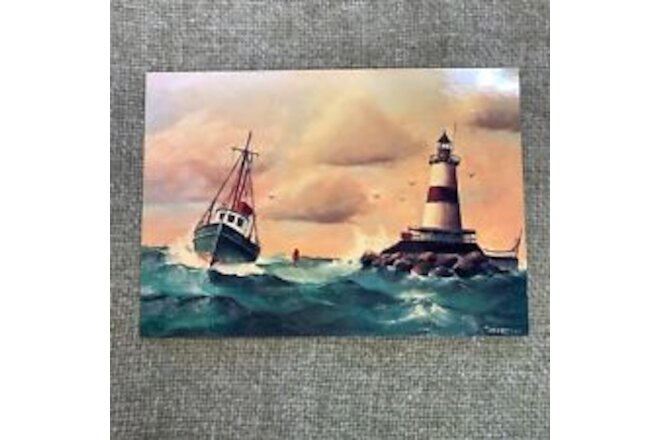 Latimer Reef Lighthouse Postcard Travel Souvenir 2006